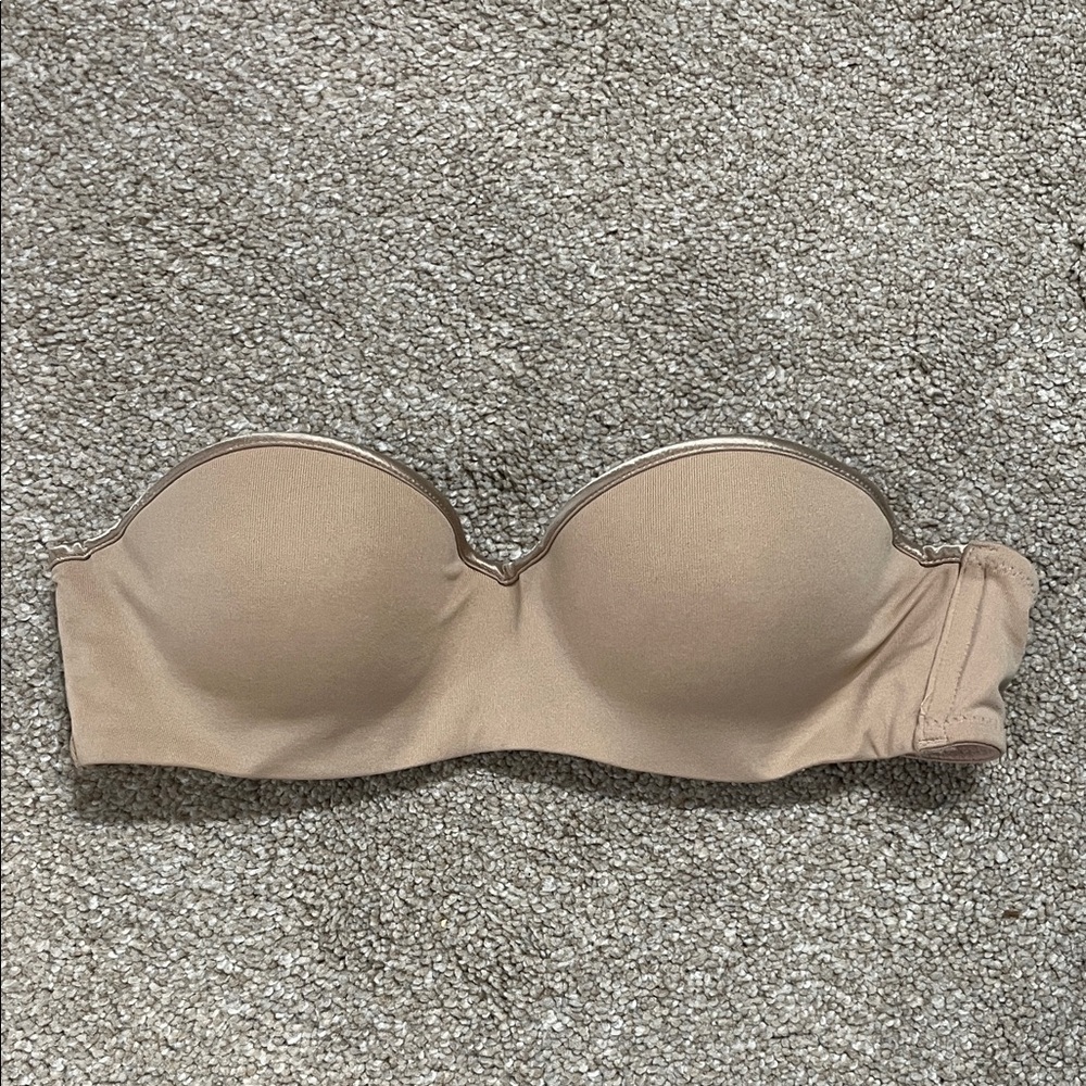 Natori Strapless Bandeau Bra in Nude Tan